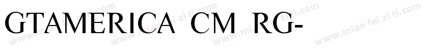 GTAMERICA CM RG字体转换